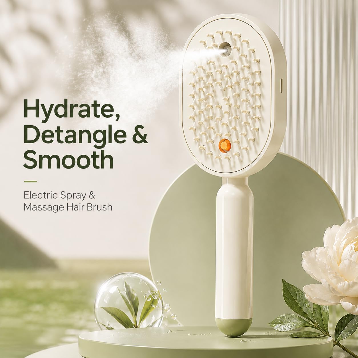 Electrical - Electric Spray Hair Massage Comb 2in1