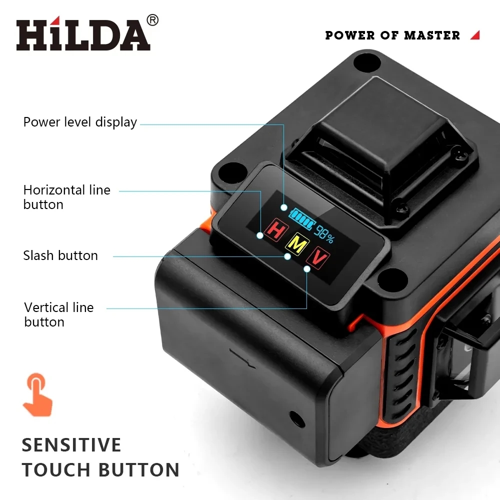 HILDA 16/12Lines 4D Laser Leve - Laser Level 16 Lines 4D Green review and price