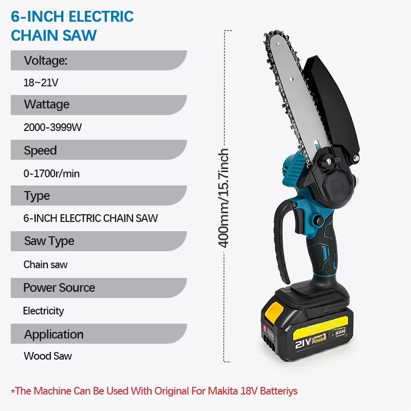 1700RPM 6 Inch Mini Li-Ion Ele - Mini Electric Chainsaw 6 Inch review and price