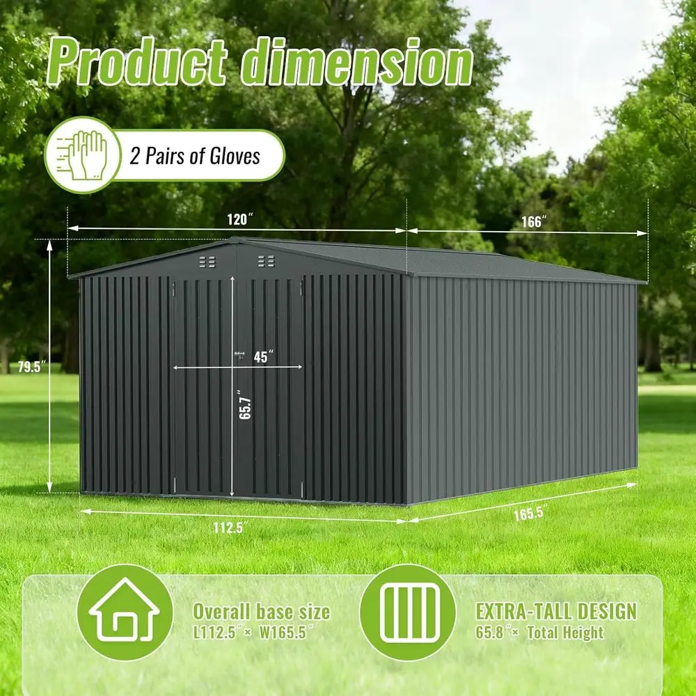 Durable Metal Outdoor Storage  - Garden Tools review and price