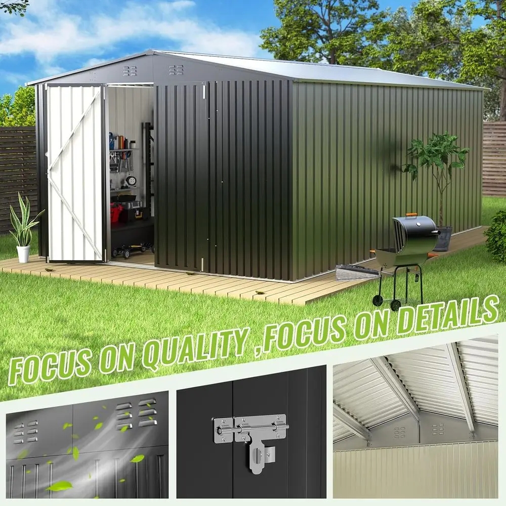 Durable Metal Outdoor Storage  - Garden Tools review and price