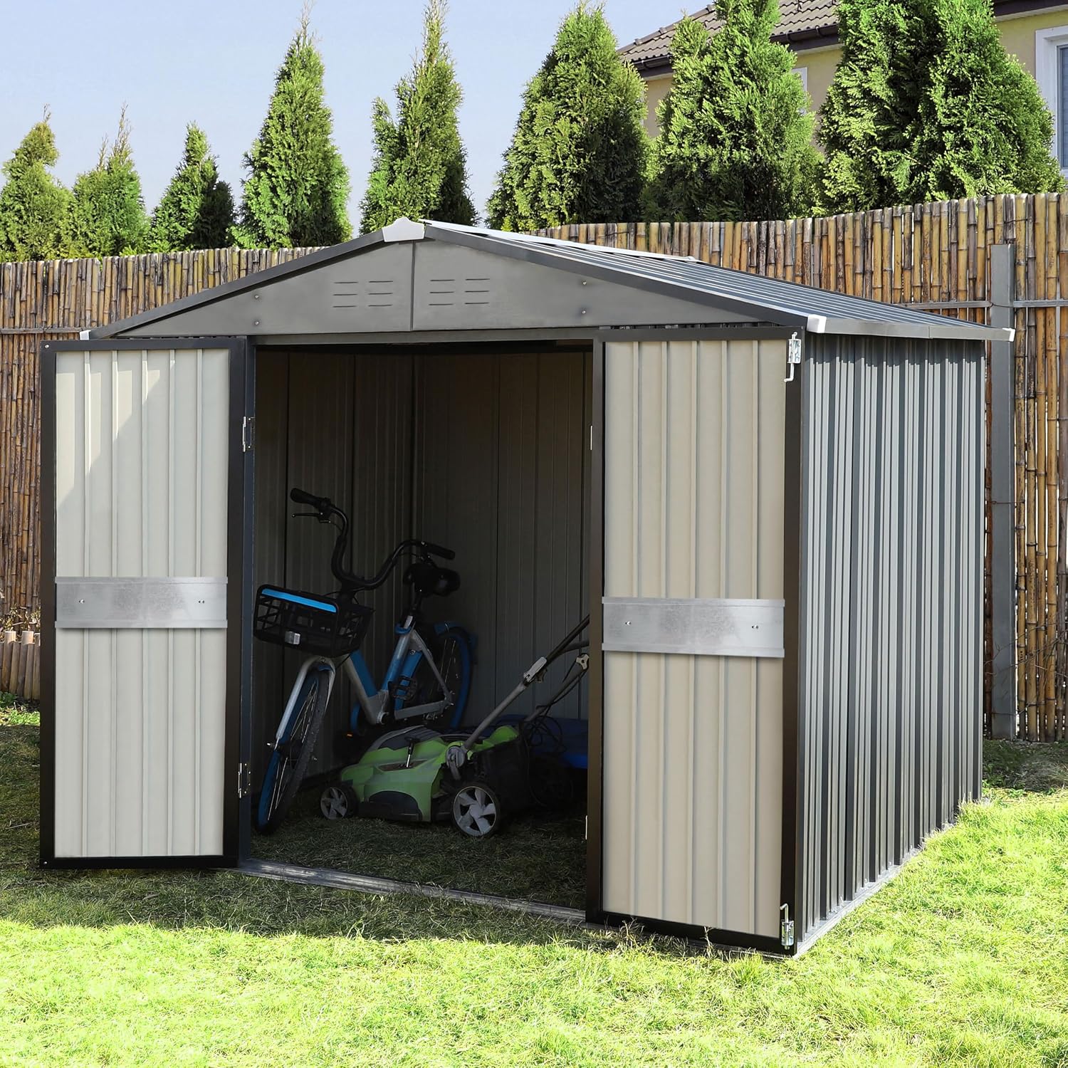 10' x 10' Outdoor Storage Shed - Garden Tools review and price