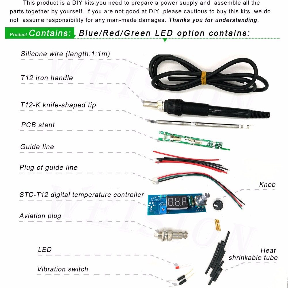 STC-T12 solder iron DIY kits/U - Digital Soldering Station T12 review and price