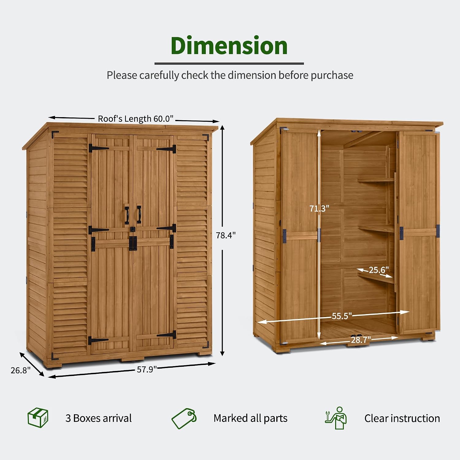Outdoor Storage Cabinet with S - Garden Tools review and price