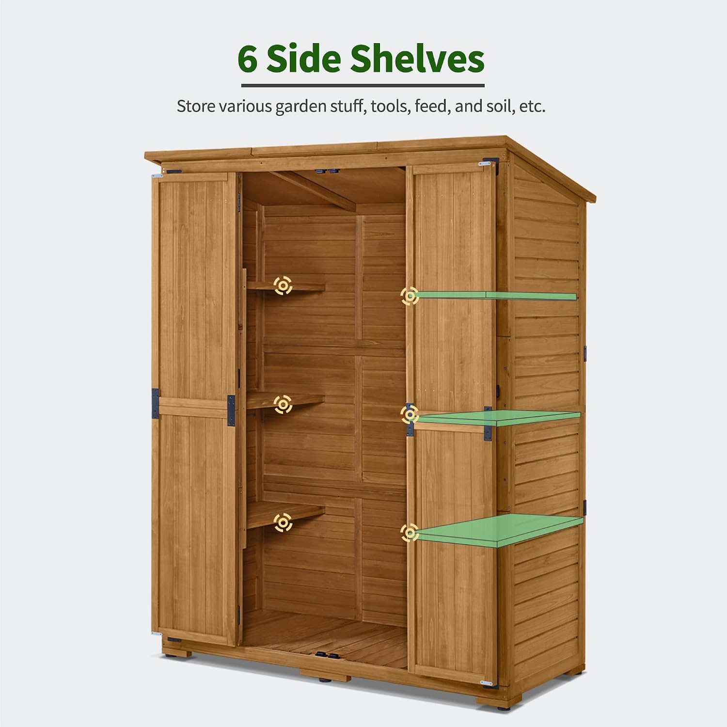 Outdoor Storage Cabinet with S - Garden Tools review and price