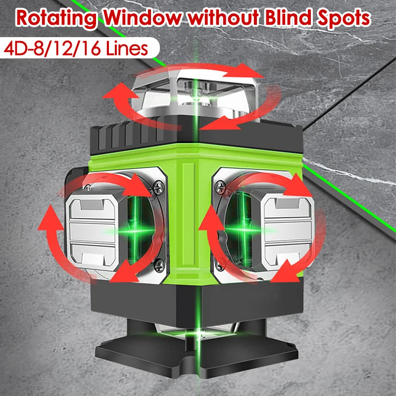 8/12/16 Lines Laser Level 4D G - Laser Level 16 Lines 4D Green review and price