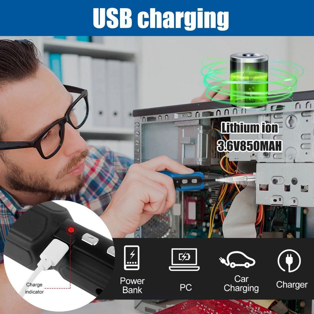 3.6V Electric Screwdriver with - Electric Screwdriver Rechargeable Usb review and price