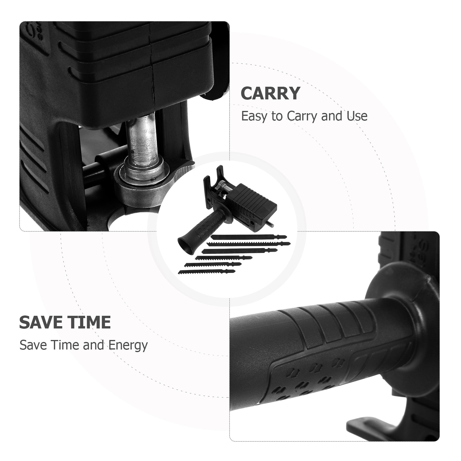 7 Piece Set Electric Drill Con - Reciprocating Saw Attachment Drill review and price