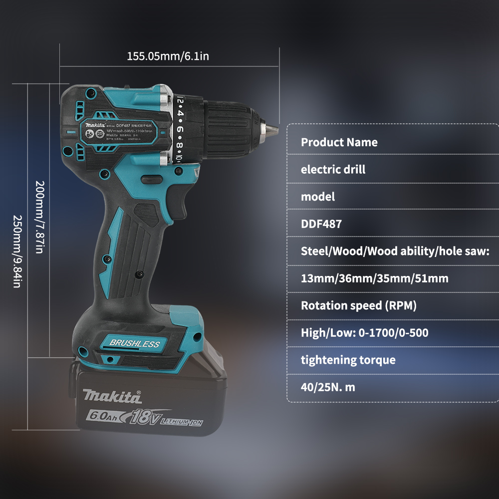 18V Brushless Cordless Drill 4 - Brushless Cordless Electric Drill 18V review and price
