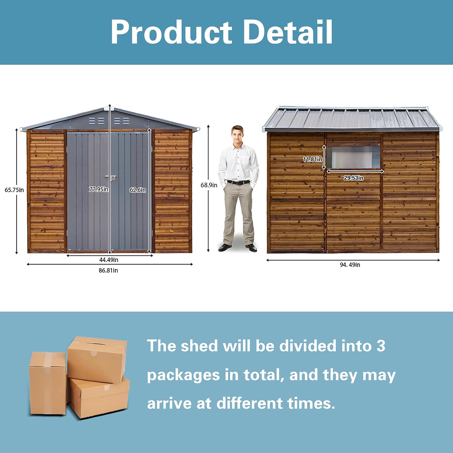 8x8 FT Outdoor Wood & Metal St - Garden Tools review and price