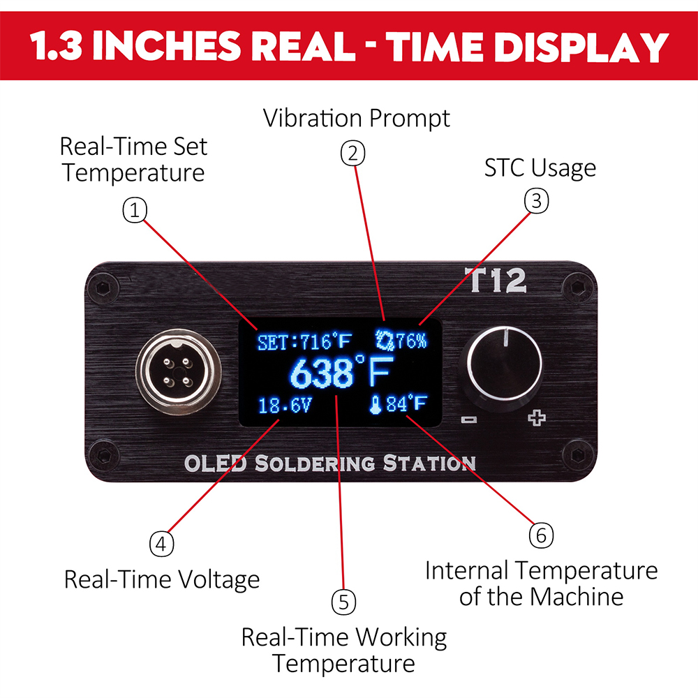 OLED T12 Soldering Iron Statio - Digital Soldering Station T12 review and price