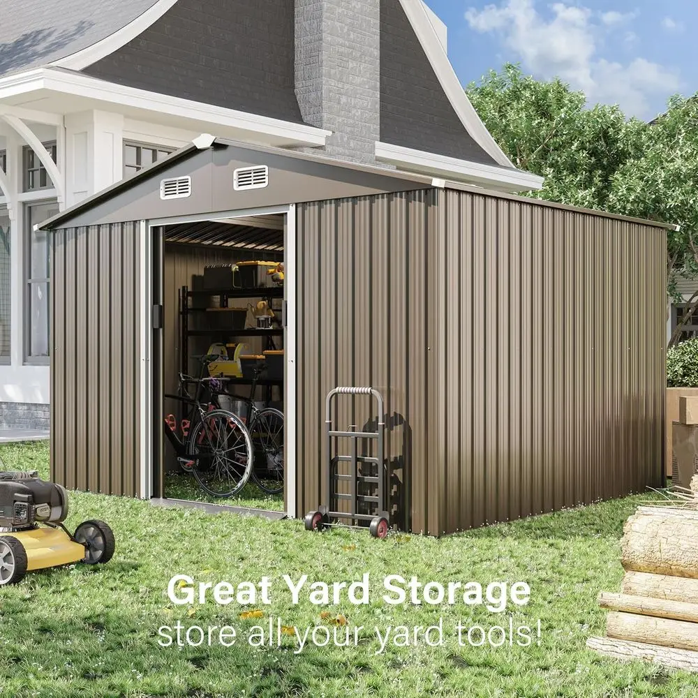 10T x 8T Outdoor Metal Storage - Garden Tools review and price