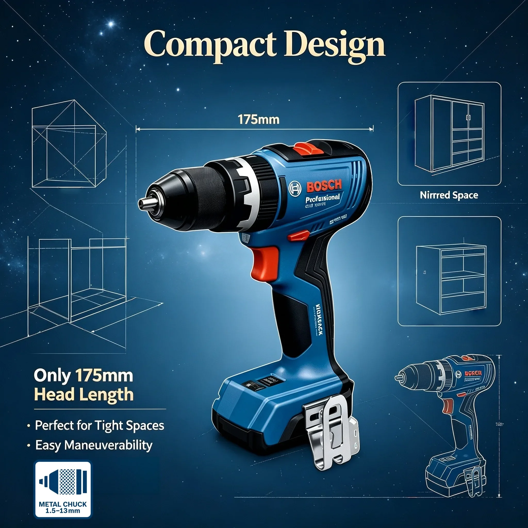 BOSCH  GSB 18V-65 Brushless Co - Brushless Cordless Electric Drill 18V review and price