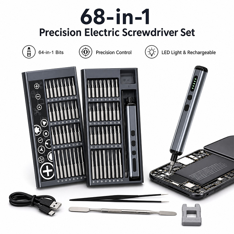 68 in 1 Precision Electric Scr - Electric Screwdriver Rechargeable Usb review and price