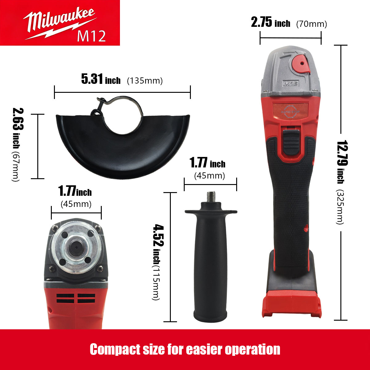 MilwaukeeM12 M18 Brushless Ang - Brushless Angle Grinder Battery Powered review and price