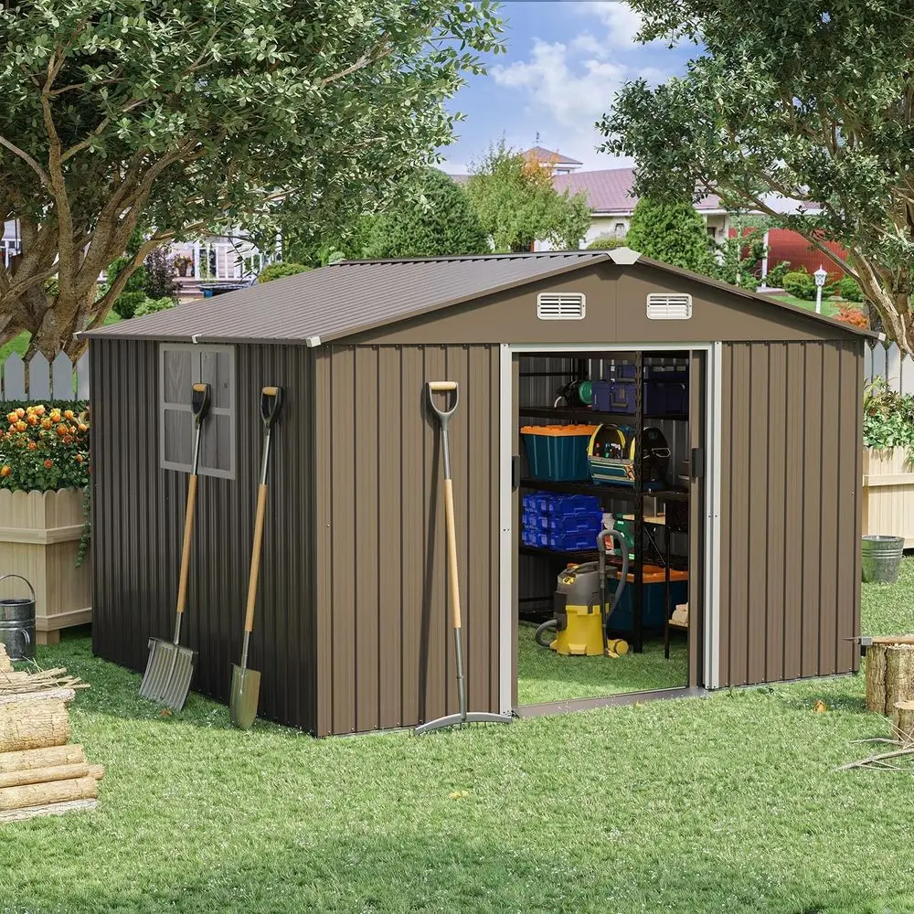 10T x 8T Outdoor Metal Storage - Garden Tools review and price