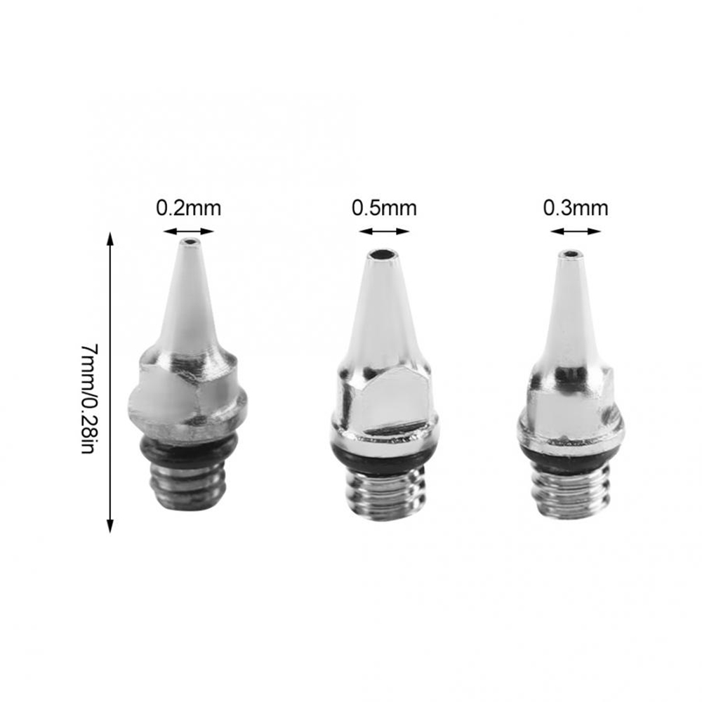 0.2/0.3/0.5MM Airbrush Nozzle  - Airbrush Kit With Mini Compressor review and price