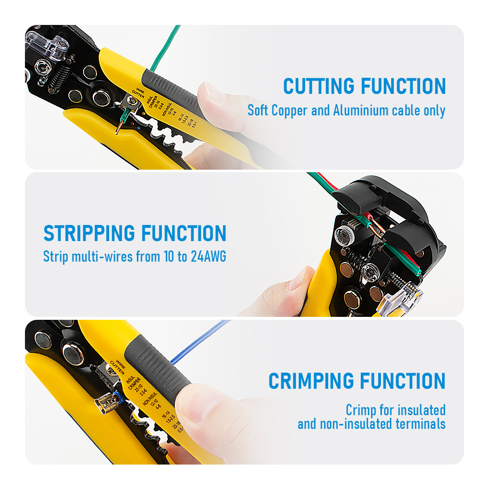 Multifunctional Hand Tool Elec - Automatic Wire Stripper Cutter review and price
