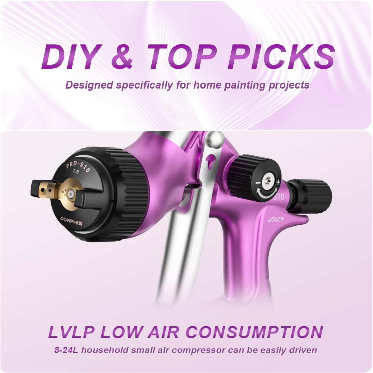 Original PORPHIS PRD-510 Paint - Airbrush Kit With Mini Compressor review and price
