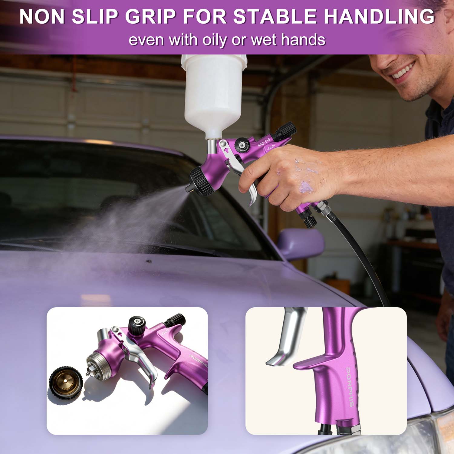 Original PORPHIS PRD-510 Paint - Airbrush Kit With Mini Compressor review and price