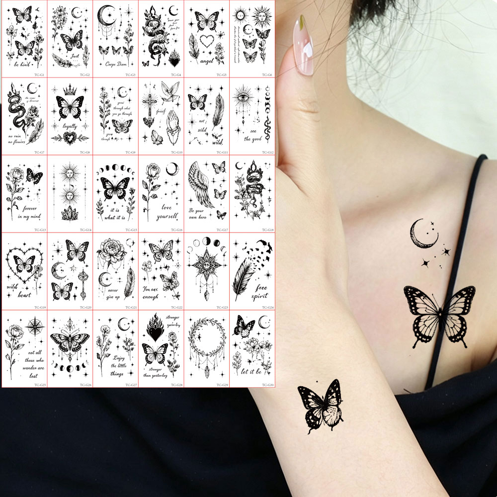 30pcs Butterfly Waterproof Tat - Hand Tools review and price
