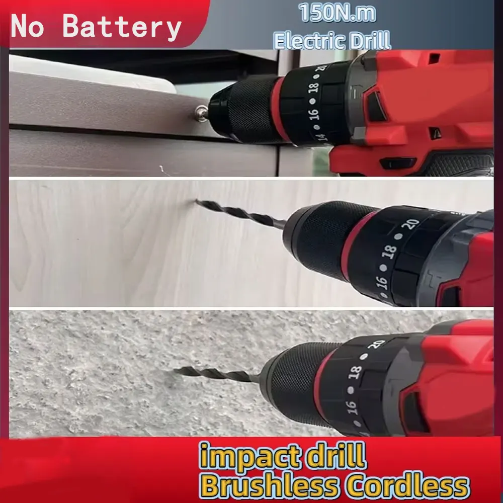 Small Electric Brushless Impac - Brushless Cordless Electric Drill 18V review and price