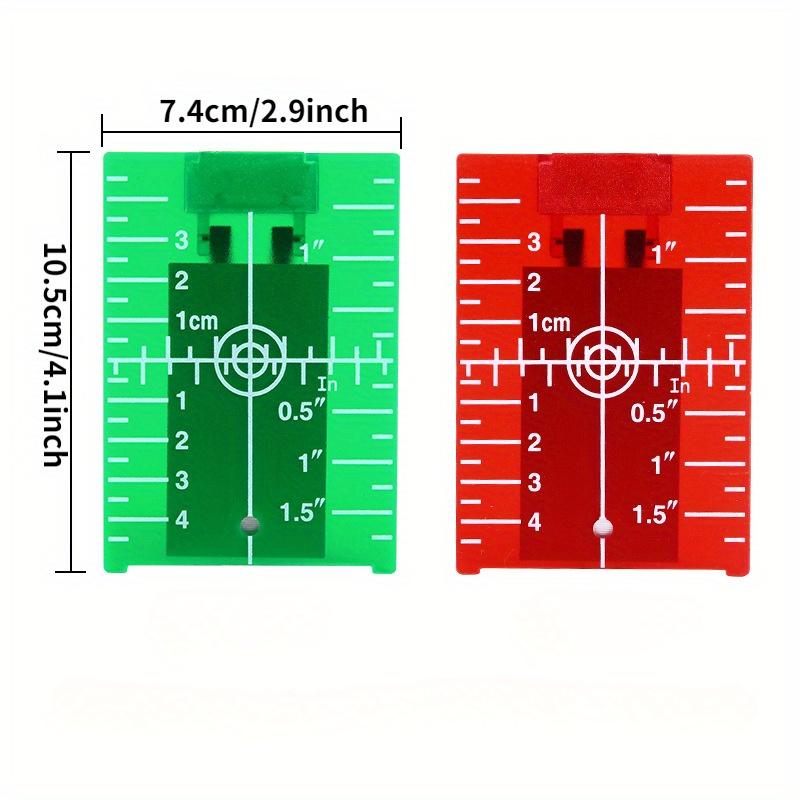 1PCS Inch Cm Laser Target Card - Laser Level 16 Lines 4D Green review and price
