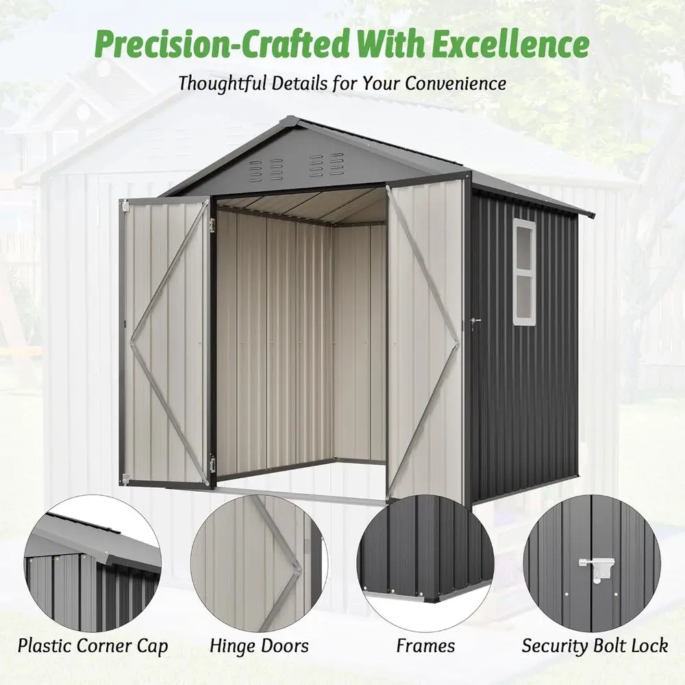 6x6 Galvanized Steel Outdoor S - Garden Tools review and price