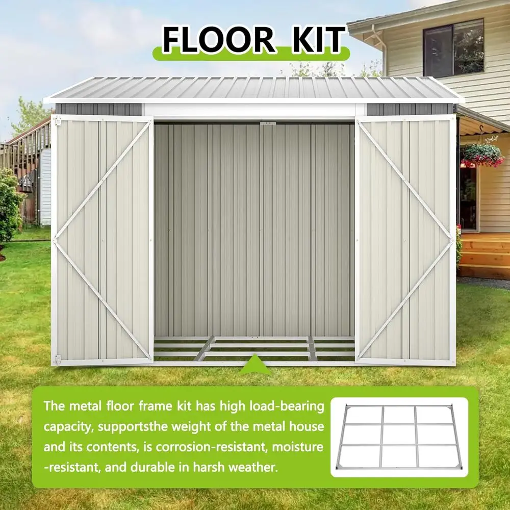 8ft x 6ft Outdoor Metal Storag - Garden Tools review and price